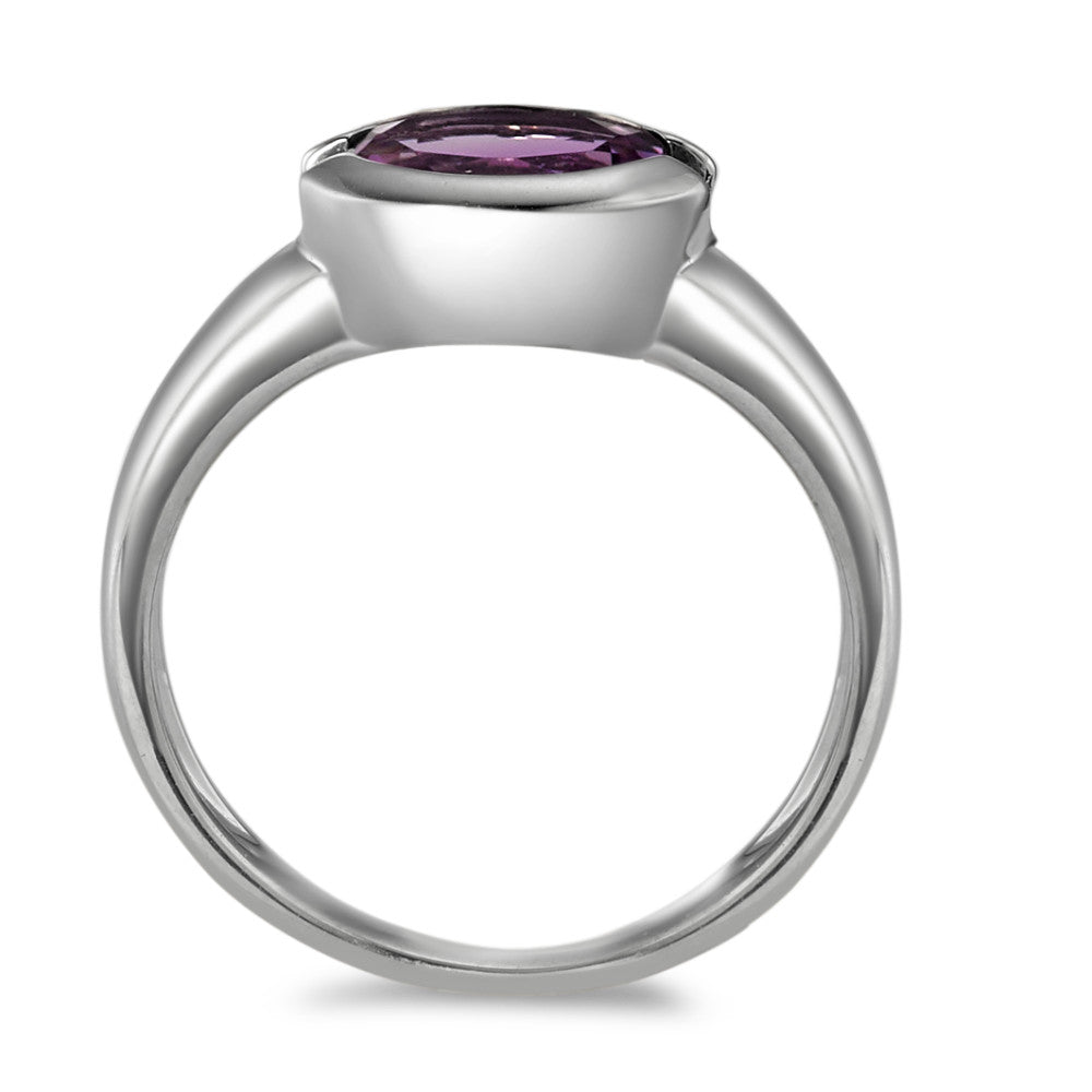 Ring 9k White Gold Amethyst