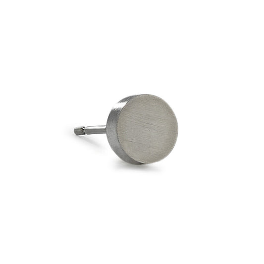 Single stud earring Titanium Ø6 mm