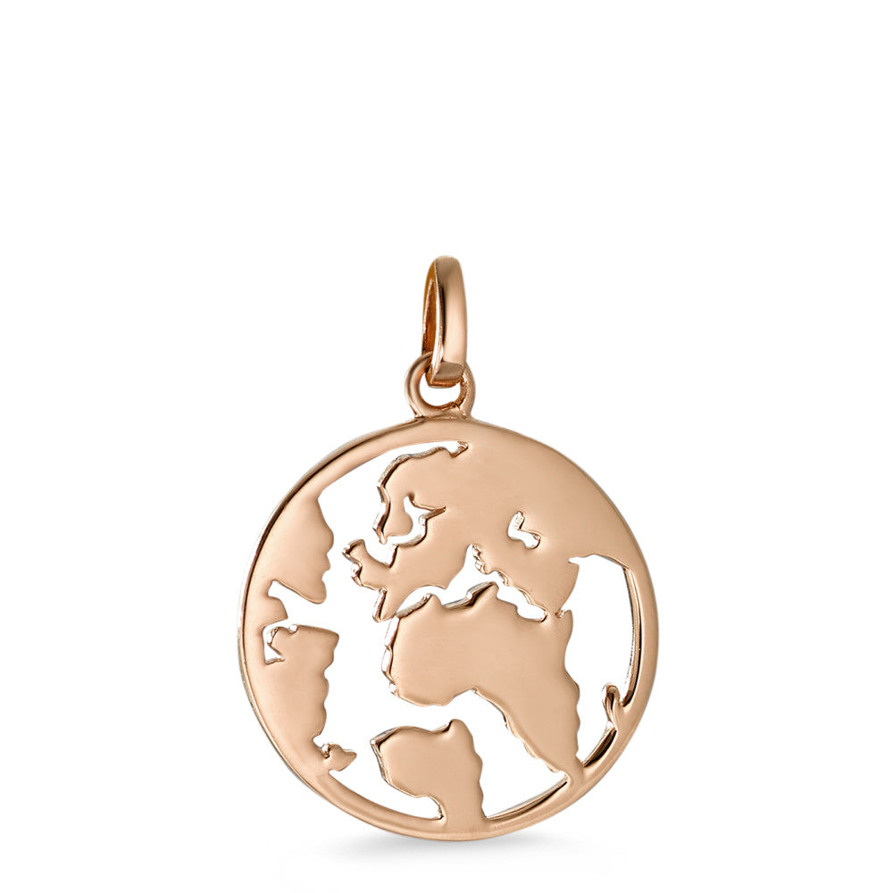 Pendant Silver Rose Gold plated Globe Ø18 mm