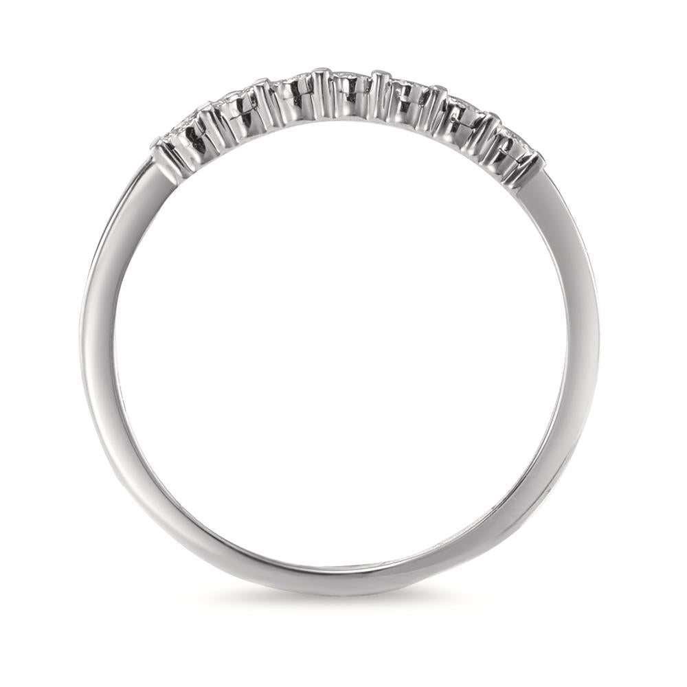 Memory ring 14k White Gold Diamond 0.03 ct, 7 Stones, w-si