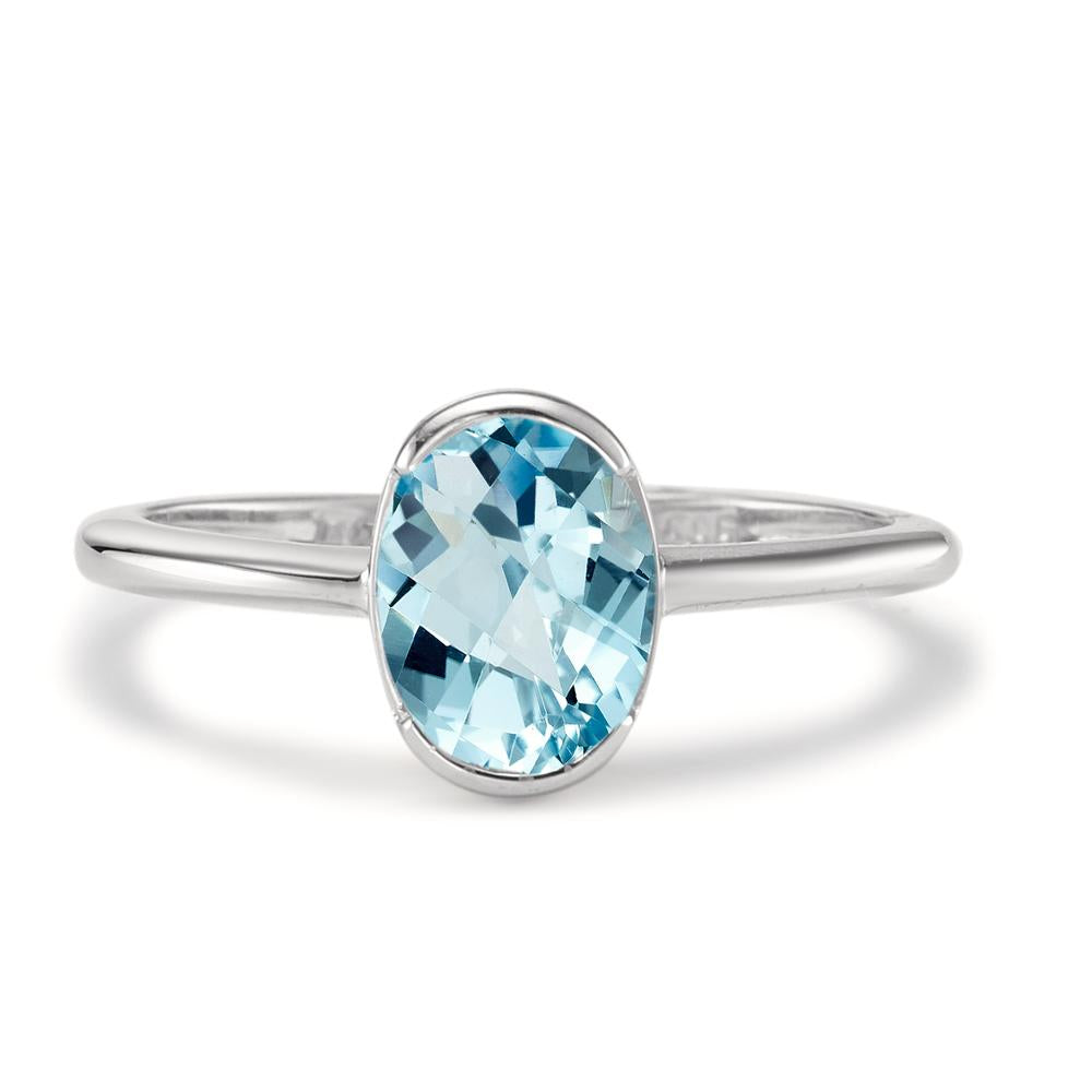 Ring 14k White Gold Aquamarine Ø8.5 mm