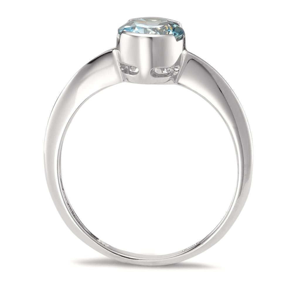 Ring 14k White Gold Aquamarine Ø8.5 mm