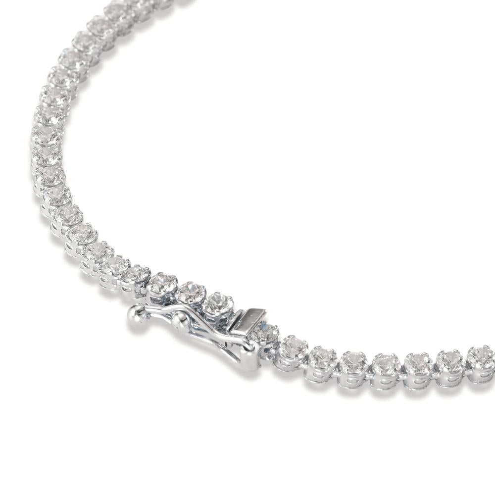 Bracelet 14k White Gold Zirconia 19 cm