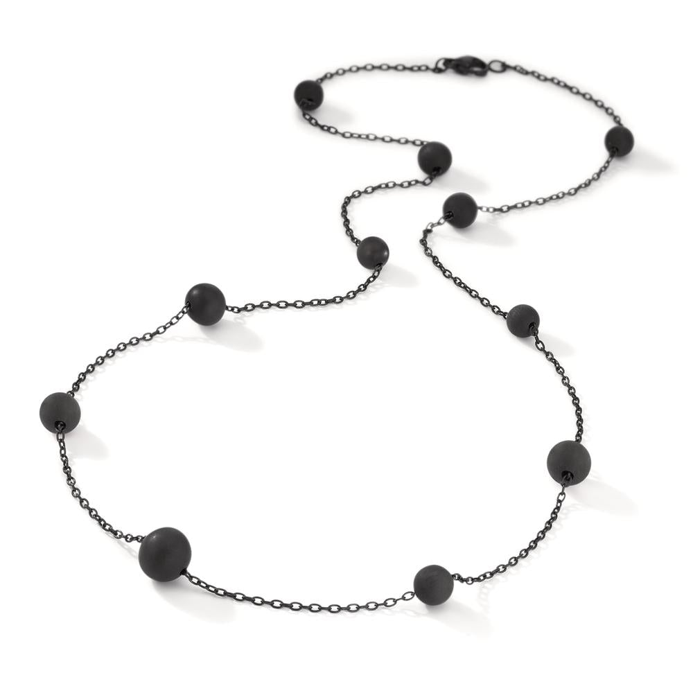 Necklace Stainless steel, Carbon 70 cm