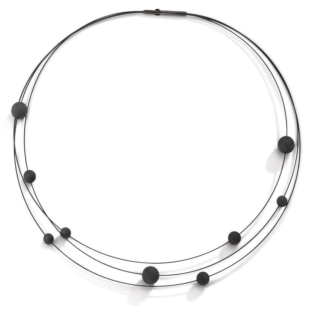 Necklace Stainless steel, Carbon IP coated 42 cm