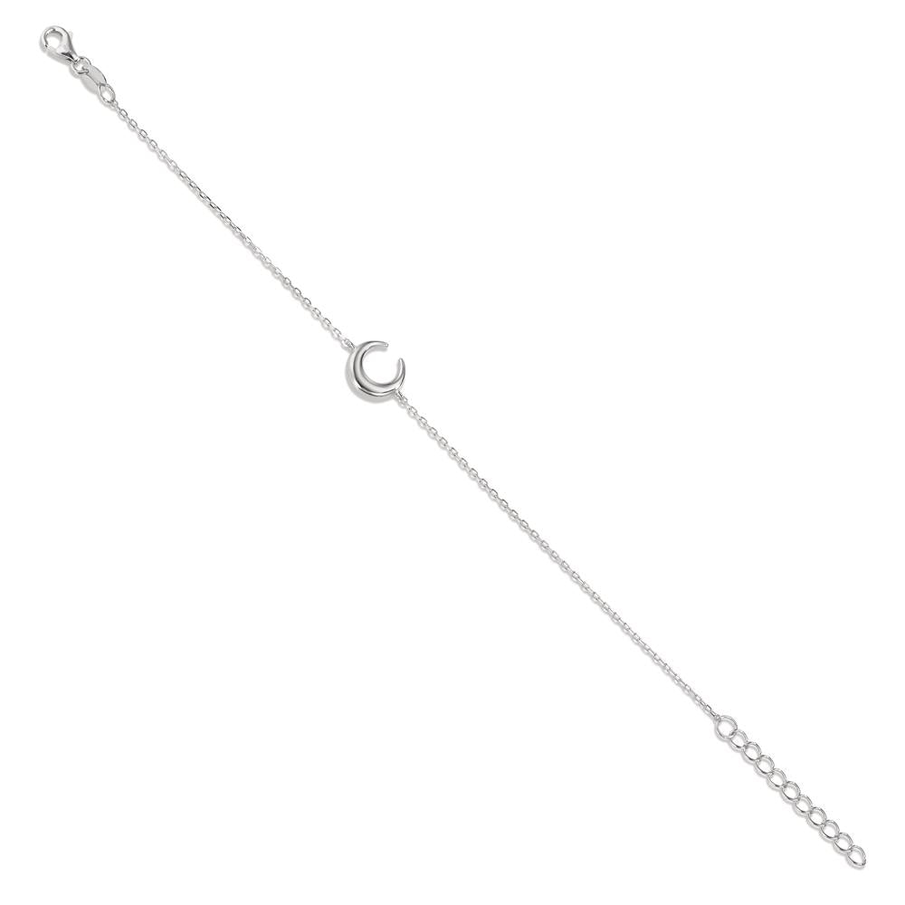 Bracelet Silver Rhodium plated Moon 16-19 cm