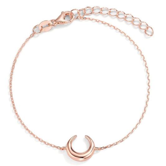 Bracelet Silver Rose Gold plated Moon 16-19 cm