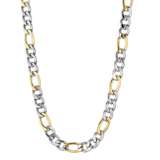 Necklace Stainless steel Yellow Bicolor 42 cm