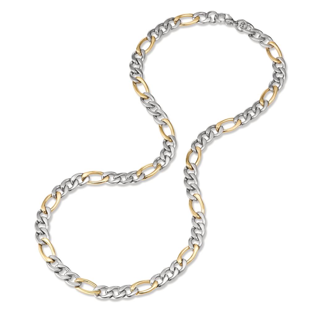 Necklace Stainless steel Yellow Bicolor 42 cm