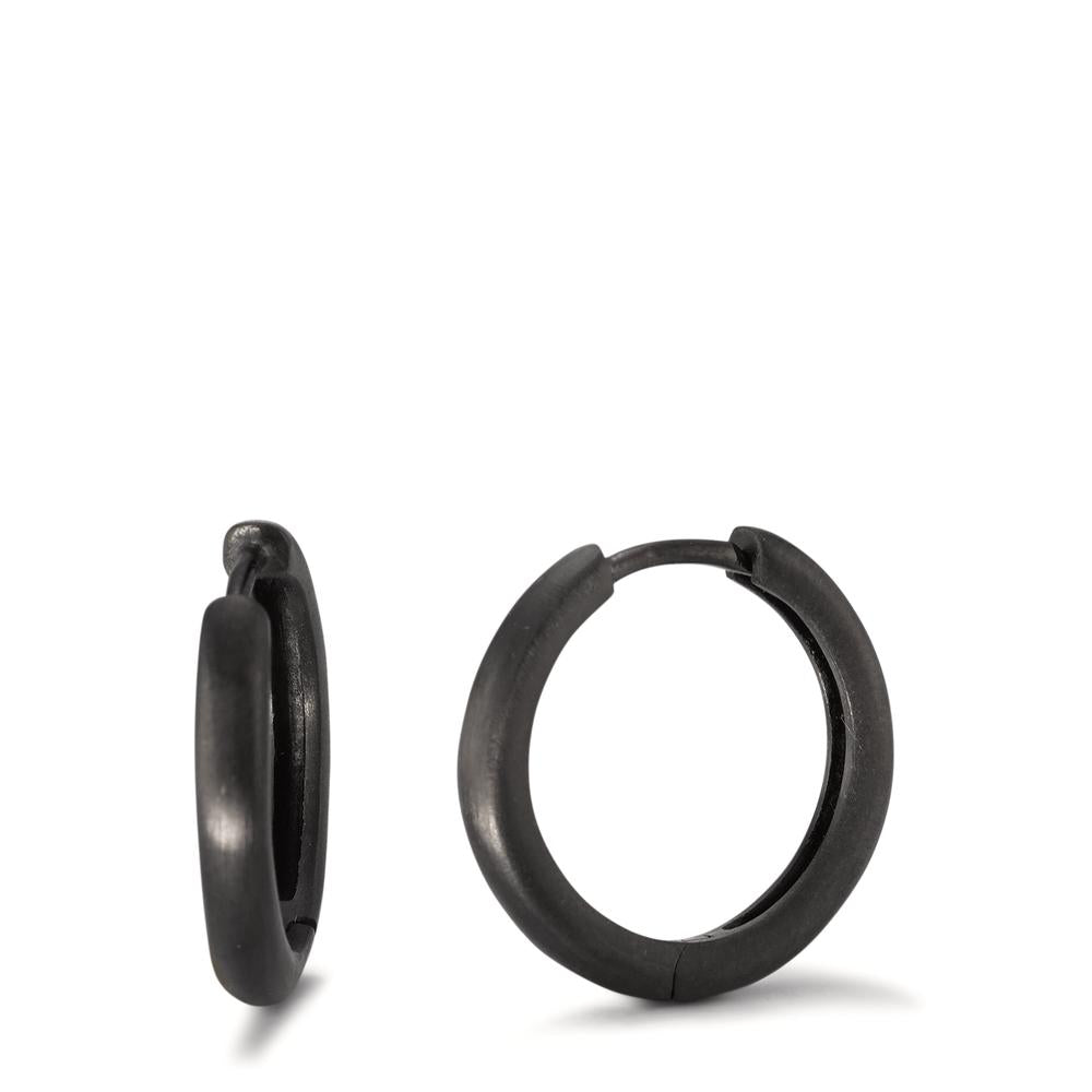 Hinged hoop Stainless steel Black IP coated