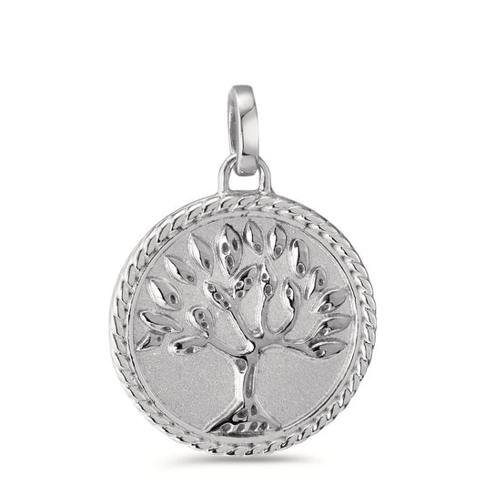 Pendant Silver Rhodium plated Tree Of Life Ø20 mm