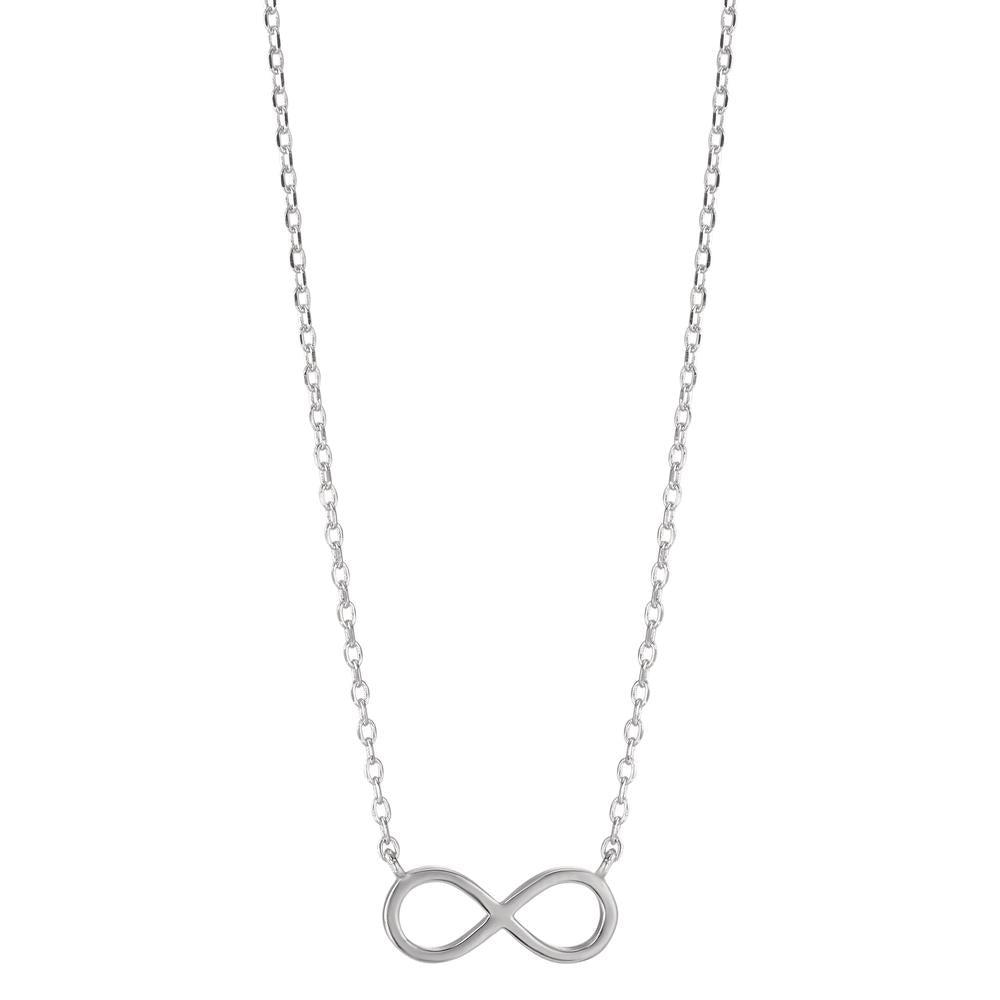 Necklace Silver Rhodium plated Infinity 39-44 cm