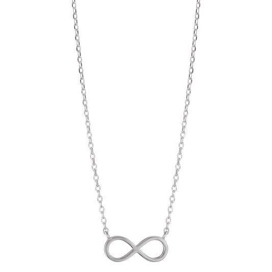 Necklace Silver Rhodium plated Infinity 39-44 cm