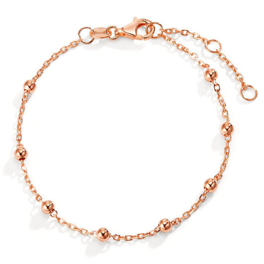 Bracelet Silver Rose Gold plated 15.5-18.5 cm