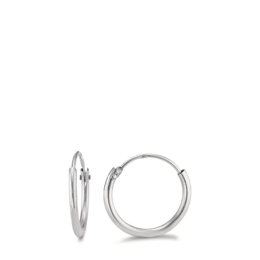 Hoop earrings Silver Rhodium plated