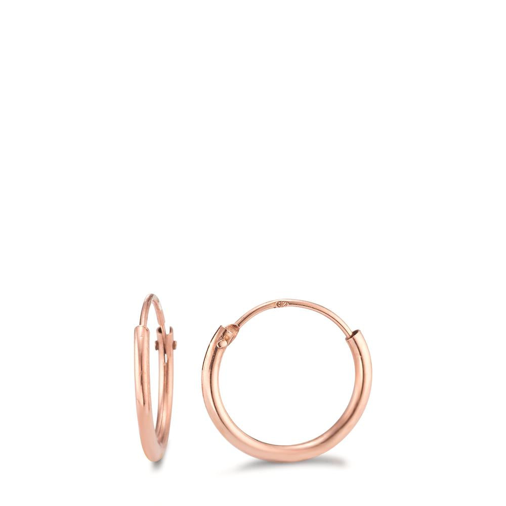 Hoop earrings Silver Rose Gold plated