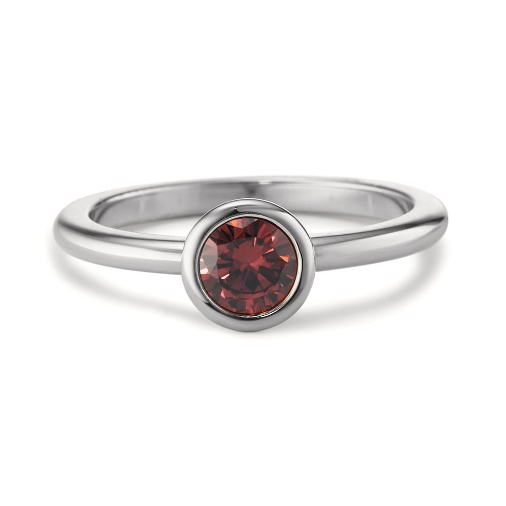 Ring Stainless steel Zirconia Rosé Ø7 mm