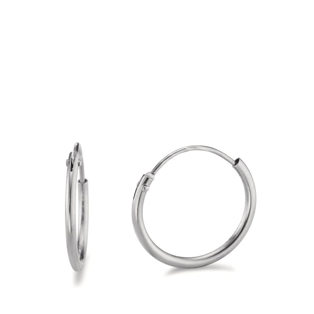 Hoop earrings Silver Rhodium plated