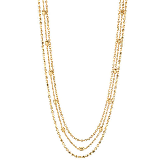 Necklace Silver Yellow Gold plated 41-43 cm