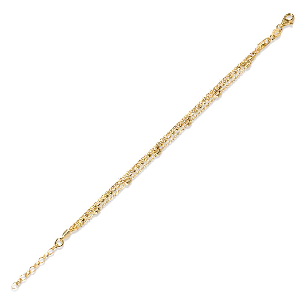 Bracelet Silver Yellow Gold plated 16-19 cm