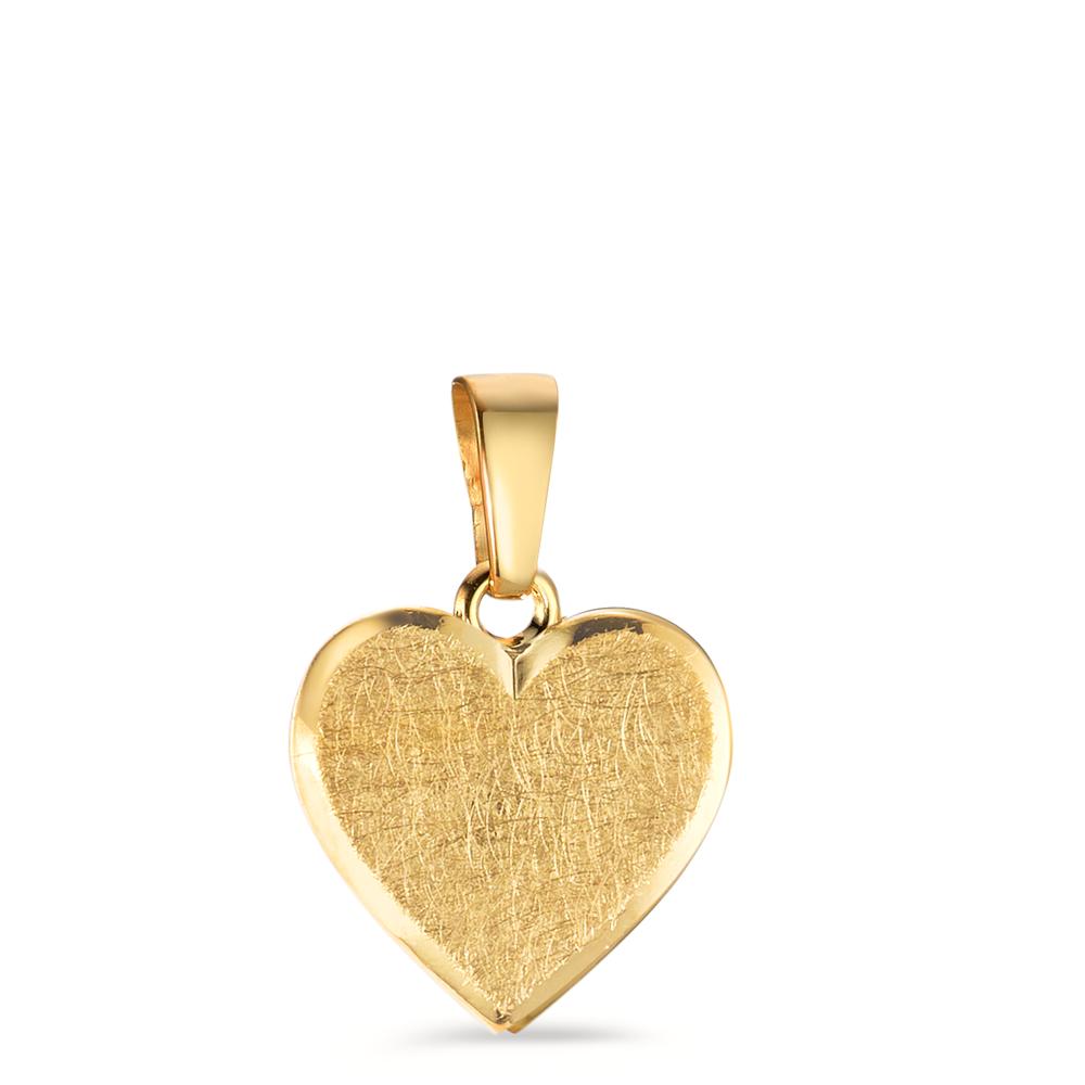 Engravable pendant 9k Yellow Gold Heart Ø10 mm