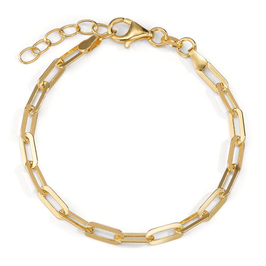 Bracelet Silver Yellow Gold plated 16-18.5 cm