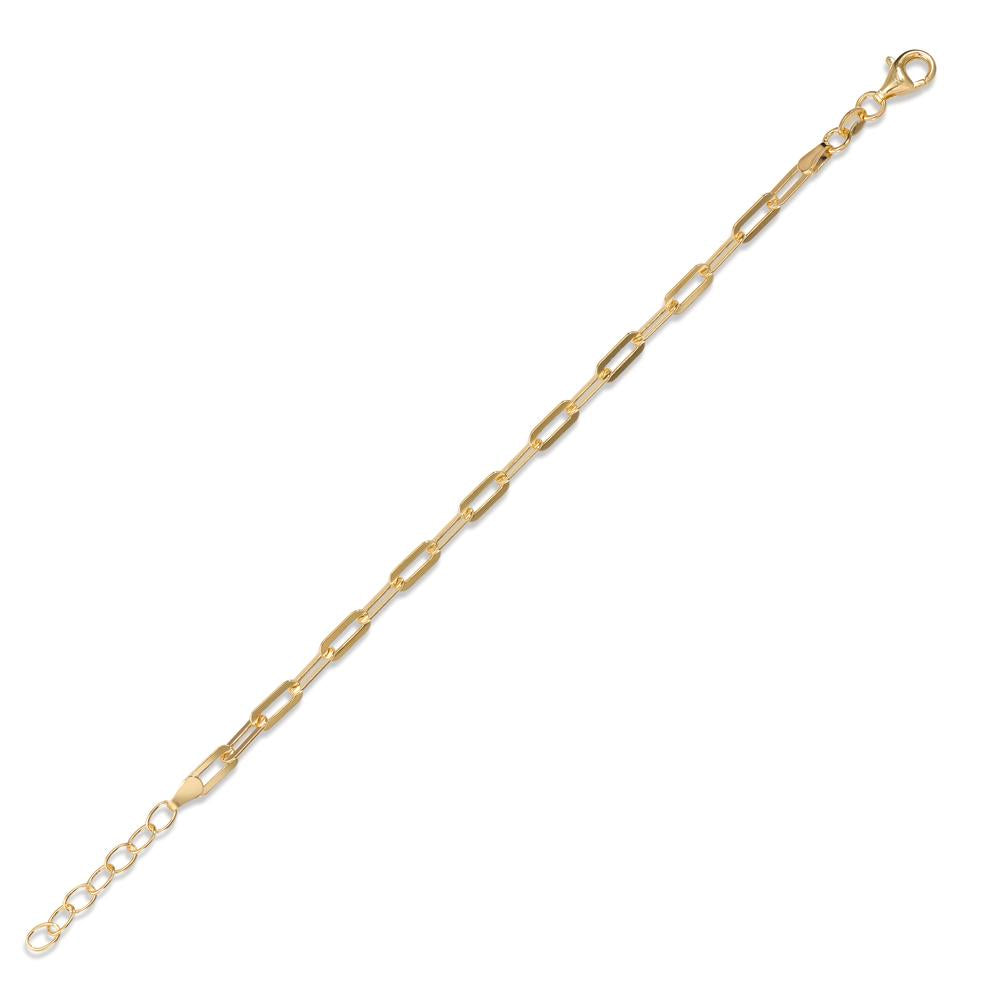 Bracelet Silver Yellow Gold plated 16-18.5 cm