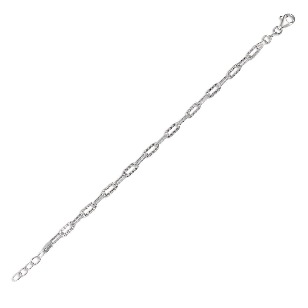 Bracelet Silver Rhodium plated 17.5-19.5 cm