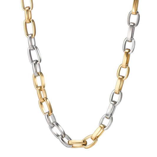 Necklace Stainless steel Yellow Bicolor 48 cm