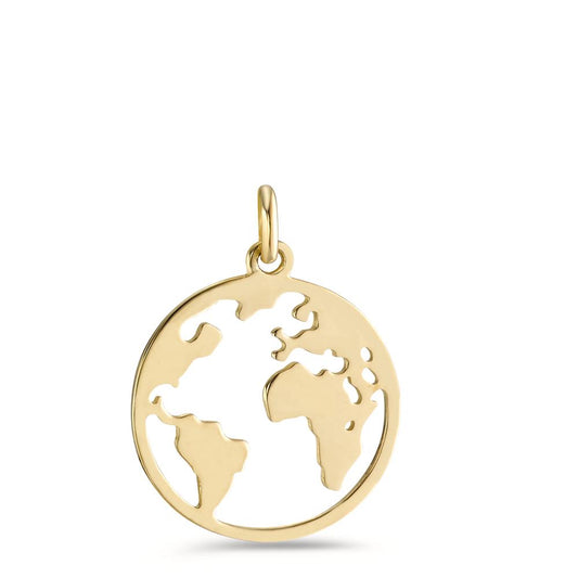 Pendant 9k Yellow Gold Globe Ø14 mm