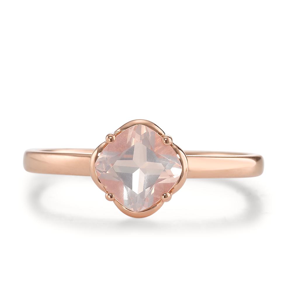 Ring 18k Red Gold Rose Quartz