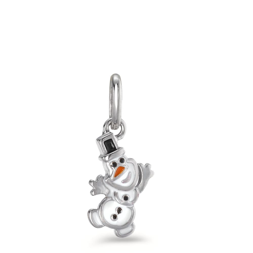 Pendant Silver Rhodium plated Snowman