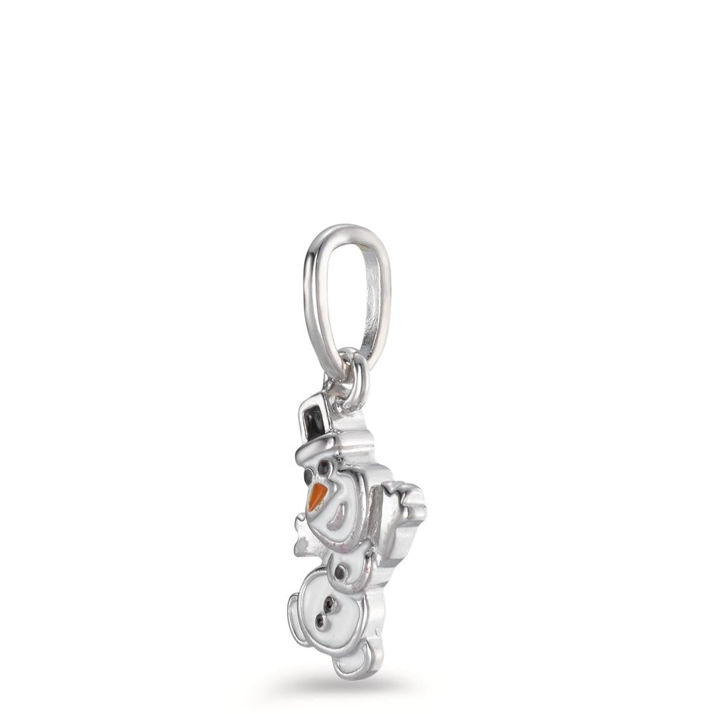 Pendant Silver Rhodium plated Snowman