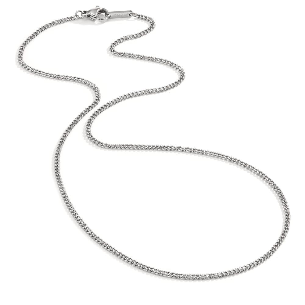 Curb-Necklace Stainless steel 40 cm Ø1.5 mm