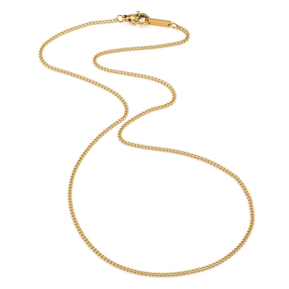 Panzer-Necklace Stainless steel Yellow IP coated 40 cm Ø1.5 mm