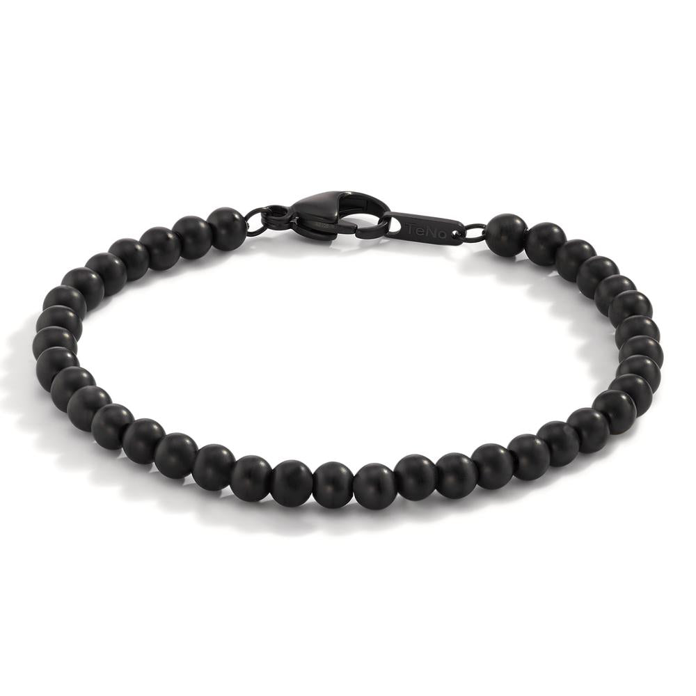 Bracelet Stainless steel Black IP coated 19 cm Ø5 mm