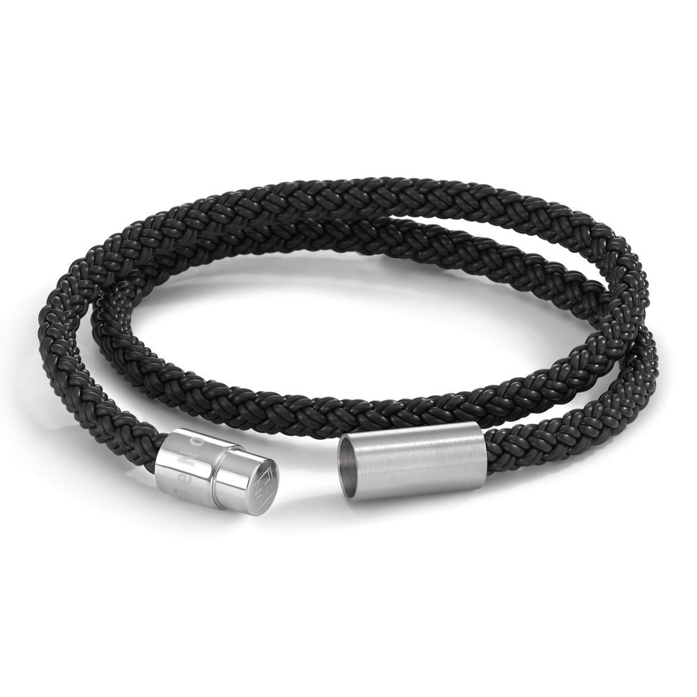 Bracelet Stainless steel, Rubber 19 cm