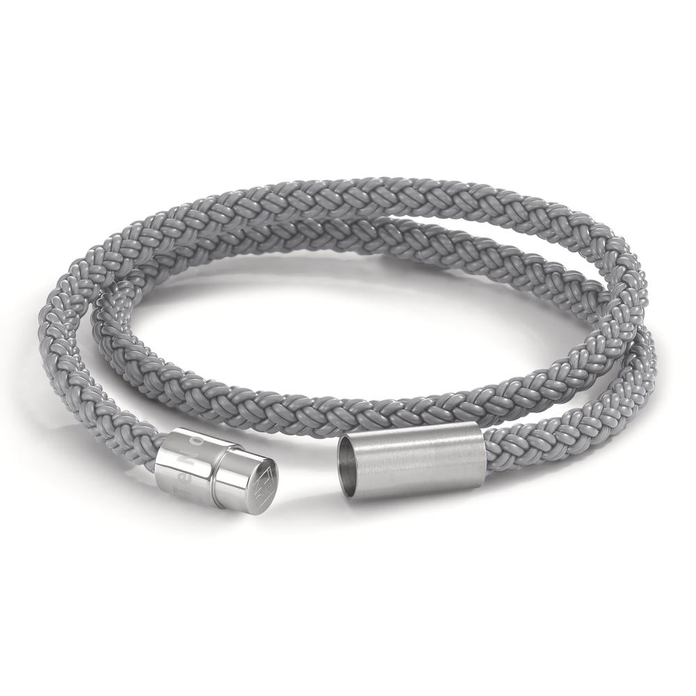 Bracelet Stainless steel, Rubber 19 cm