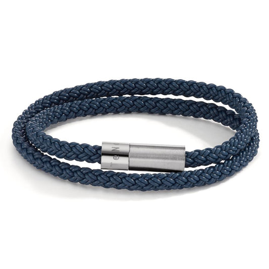 Bracelet Stainless steel, Rubber 23 cm