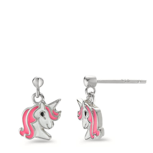 Drop Earrings Silver Rhodium plated Unicorn