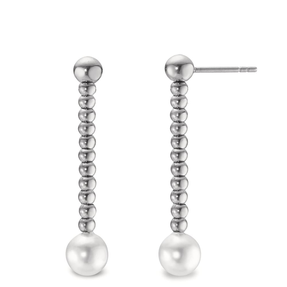 Drop Earrings Stainless steel Shell pearl Ø7 mm