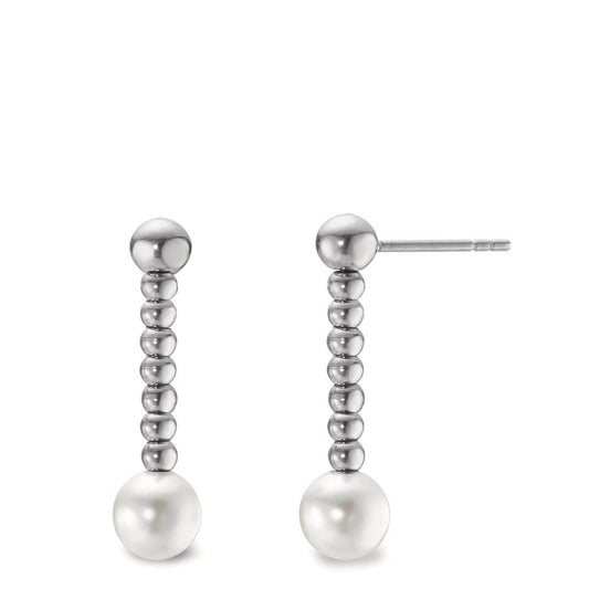 Drop Earrings Stainless steel Shell pearl Ø7 mm