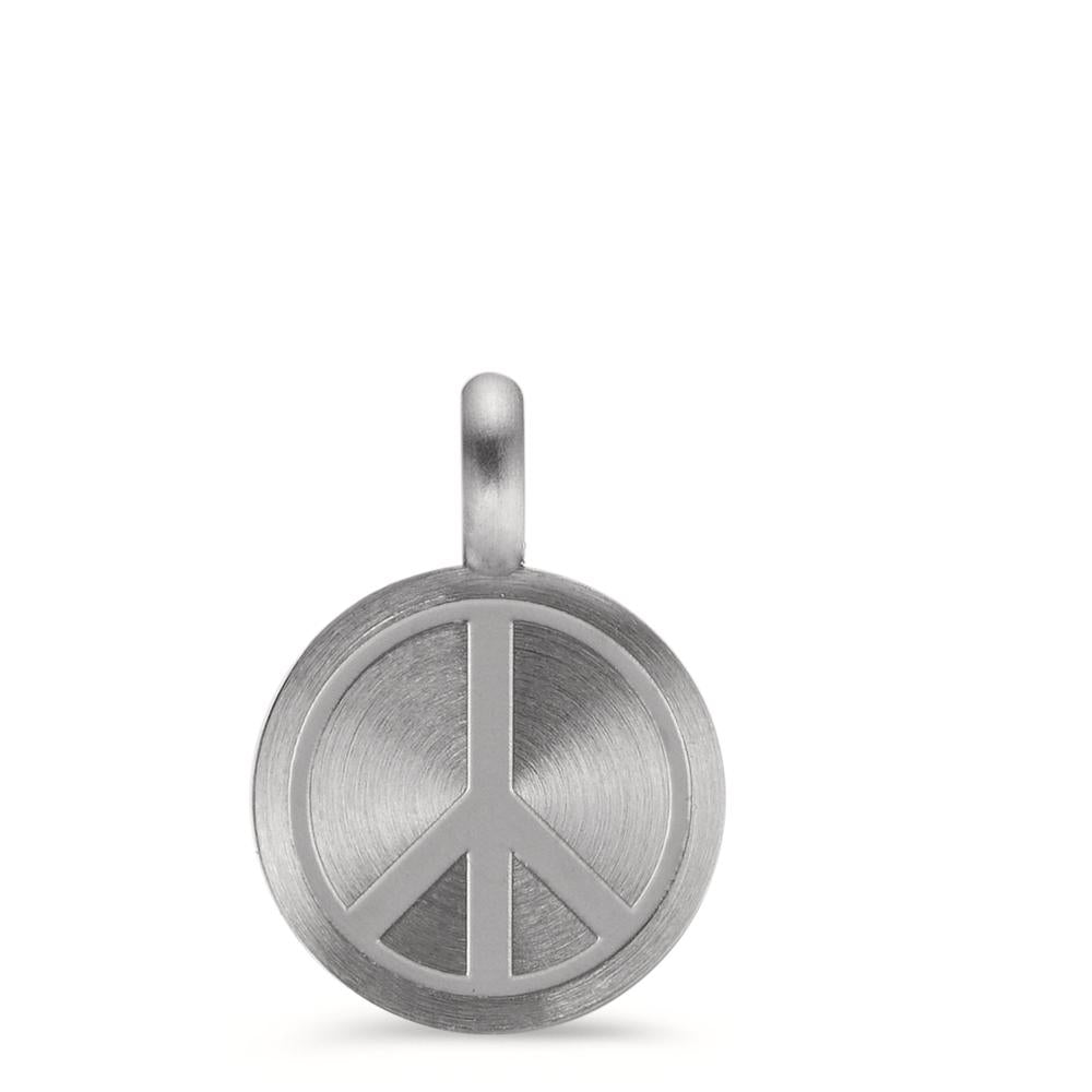 Pendant Stainless steel Peace Ø11 mm