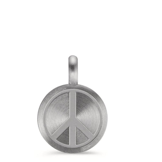 Pendant Stainless steel Peace Ø11 mm