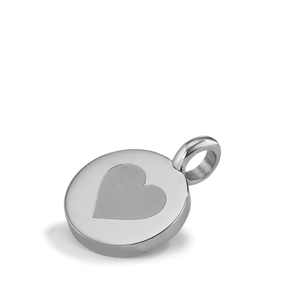 Pendant Stainless steel Heart Ø11 mm