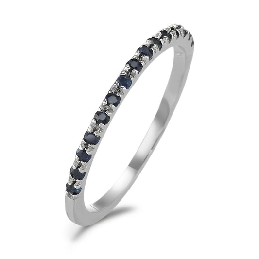 Memory ring 18k White Gold Sapphire 15 Stones