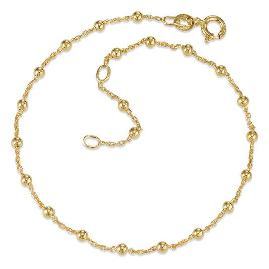 Anklet Silver Yellow Gold plated 22-25 cm