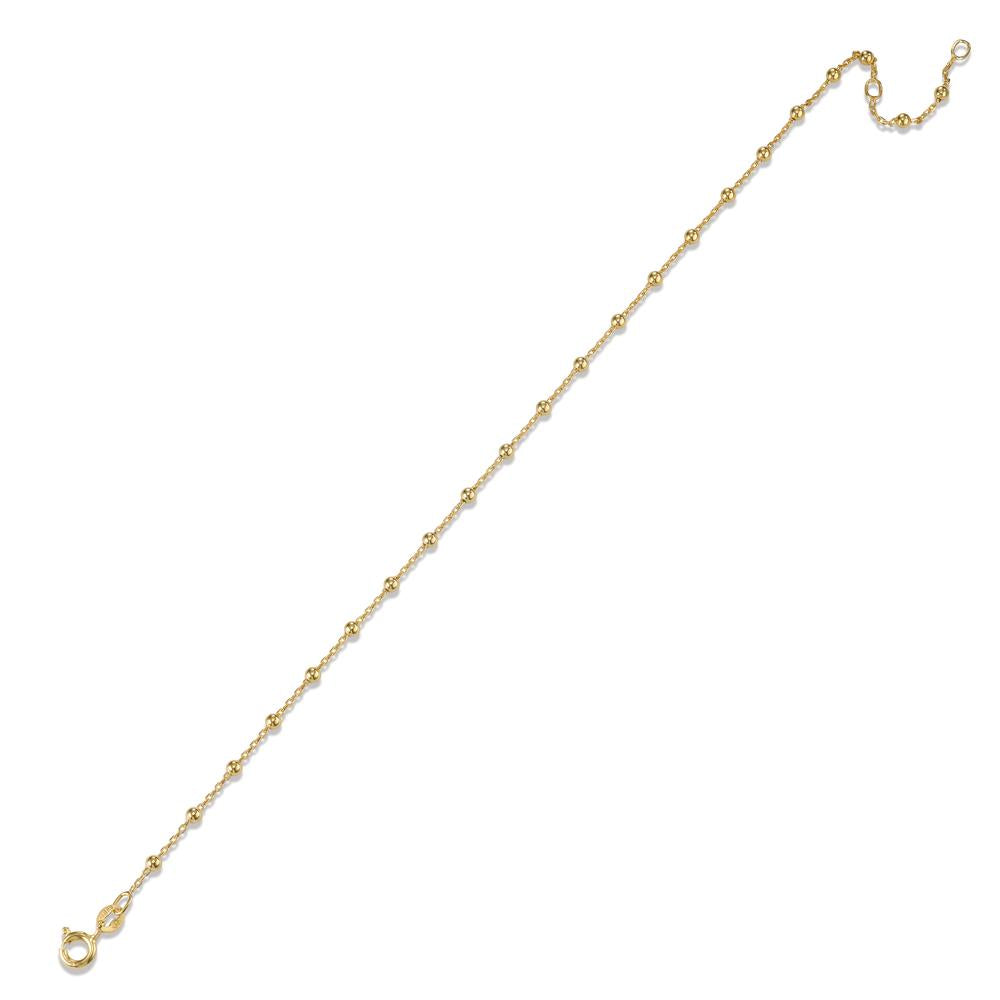 Anklet Silver Yellow Gold plated 22-25 cm