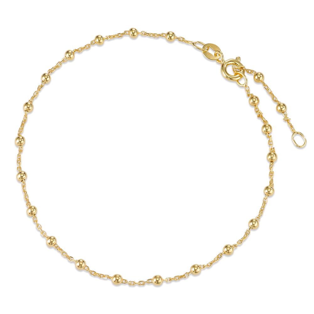 Anklet Silver Yellow Gold plated 22-25 cm