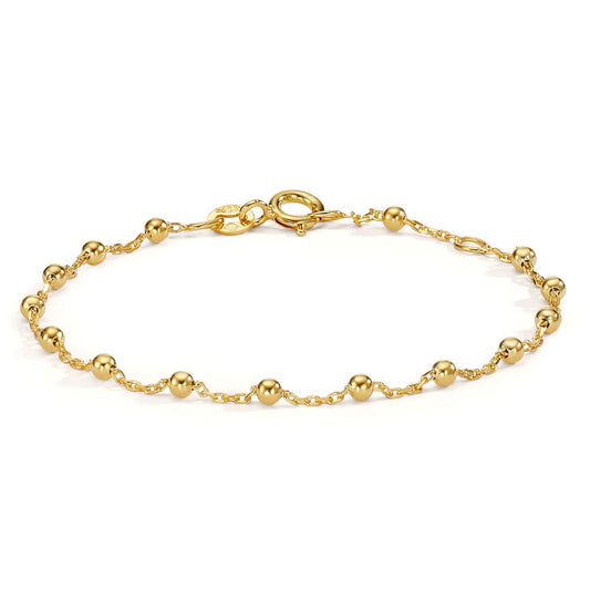 Bracelet Silver Yellow Gold plated 16-18 cm